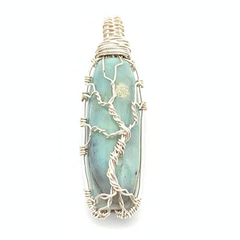Blue Terra Agate/Silvertone