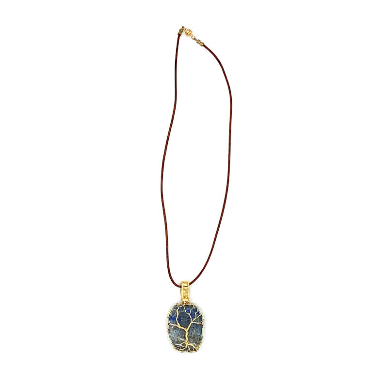 Lapis/Goldtone